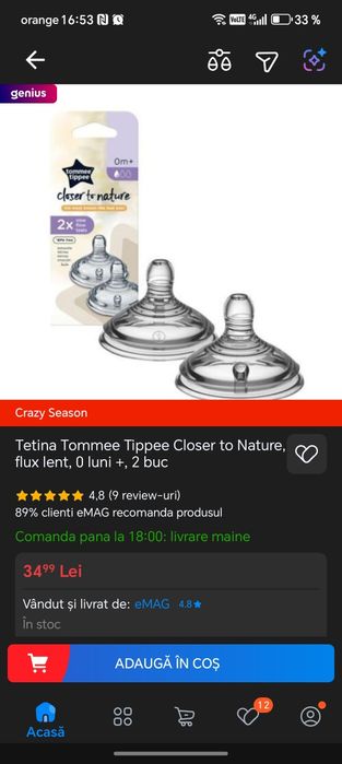 Set de două pompe de sâni