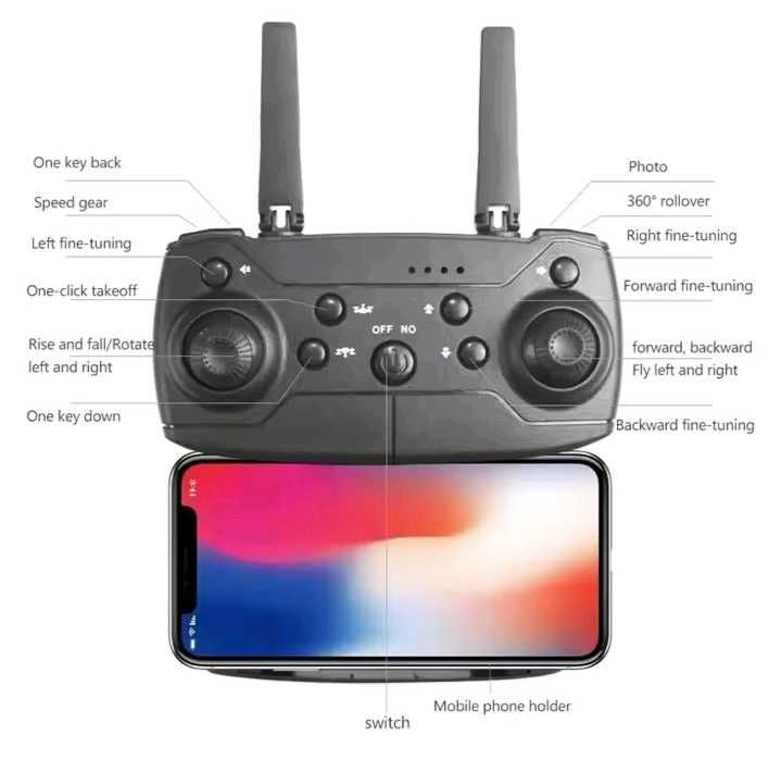 Drona E88 pro video-foto