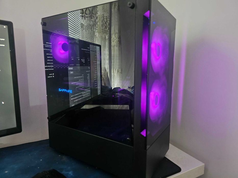 МОЩЕН Компютър за Игри и Работа | i7 + 32GB RAM + RX 580