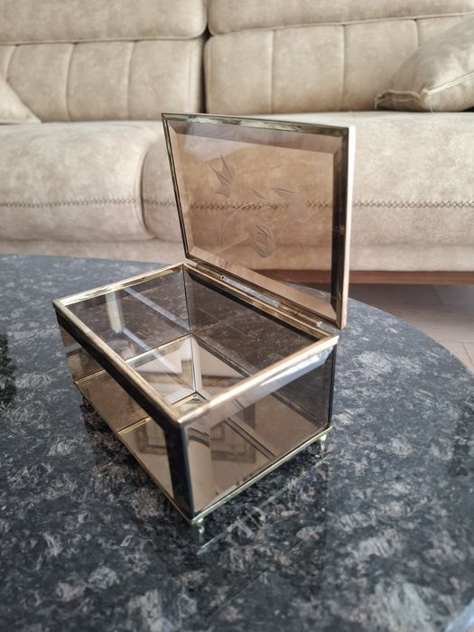 Cutie bijuterii geam cristal