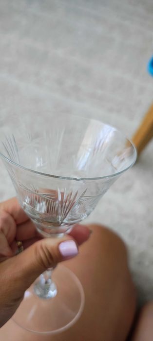 Pahare cristal vechi Somvetra Gherla ,6 buc