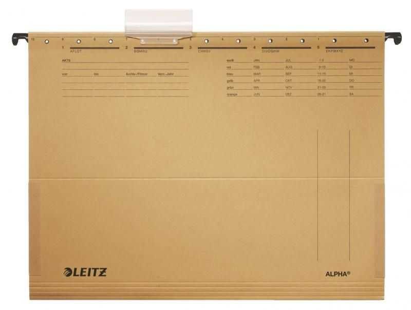 Dosar suspendabil cu burduf natur ALPHA LEITZ
