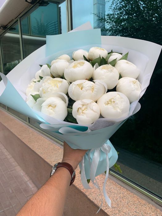 Пионы букеты цветы Астана гулдер