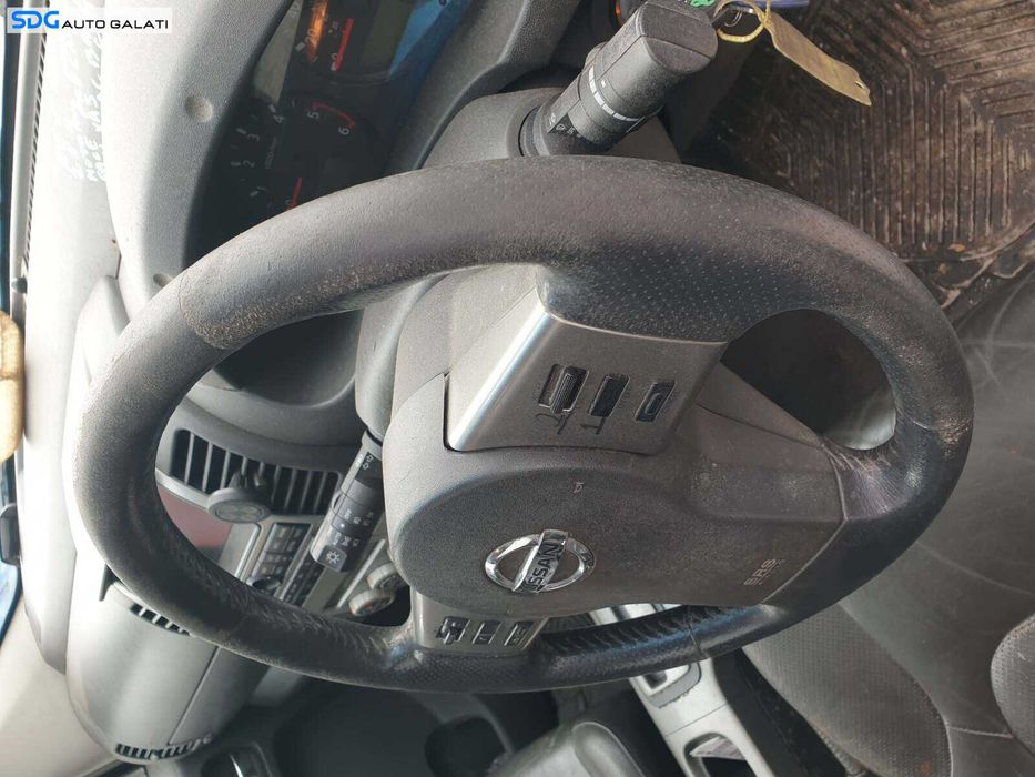 Volan Piele 3 Spite cu Comenzi FARA Airbag Nissan Navara D40 2005 - 2015 [Q2585]