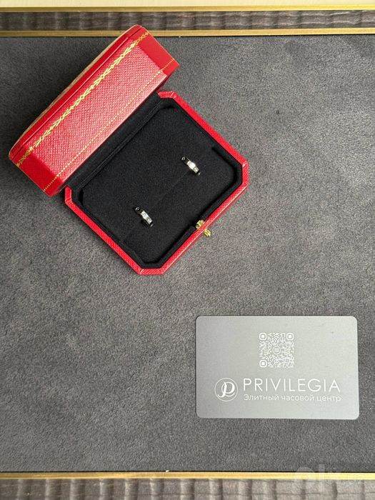Серьги Cartier Love small model w/g