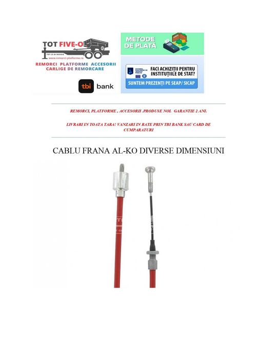 Cablu frana Al-Ko