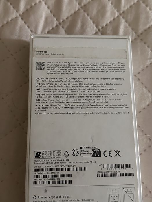 iPhone 16E 256 gb Nou