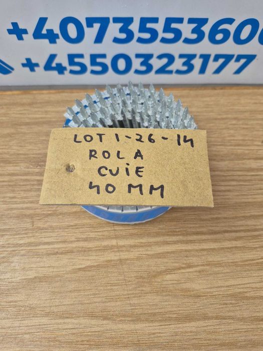 rola cuie 4x40 mm - lot 1-26-14