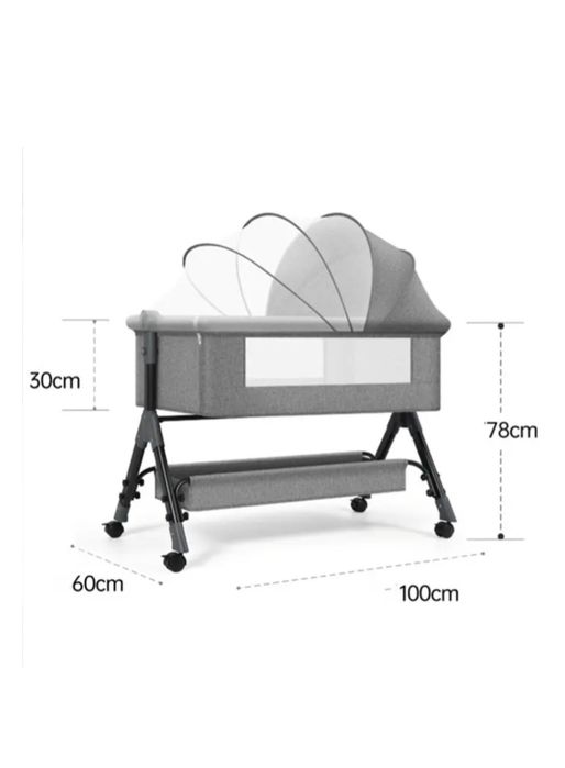 Приставная детская кровать-манеж