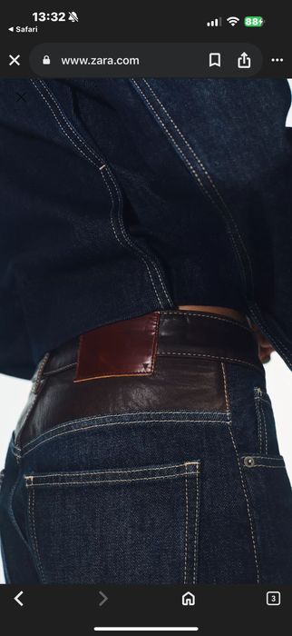 Дънков сет от Зара размер М