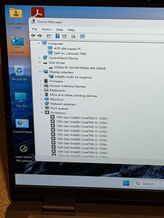 Dell Latitude 7430 i5-1235U/16RAM DDR4/256GB SSD/Iris XE Graphics/