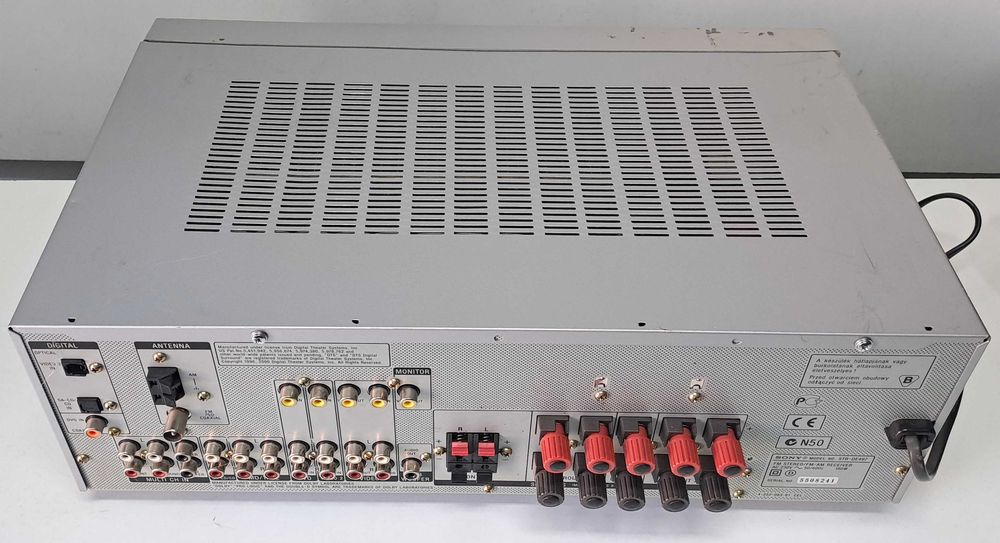 Amplificator Sony STR-DE497 Receiver Digital Stereo si 5.1 Optic Coaxial RDS Argintiu