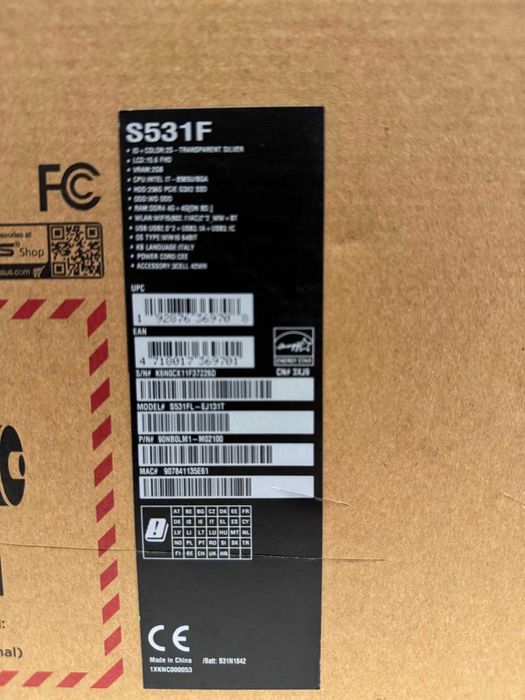 Laptop i7 Asus Vivobook S15 (S531F) (impecabil)