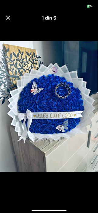 Realizez buchete, ursuleti, aranjamente din flori de sapun