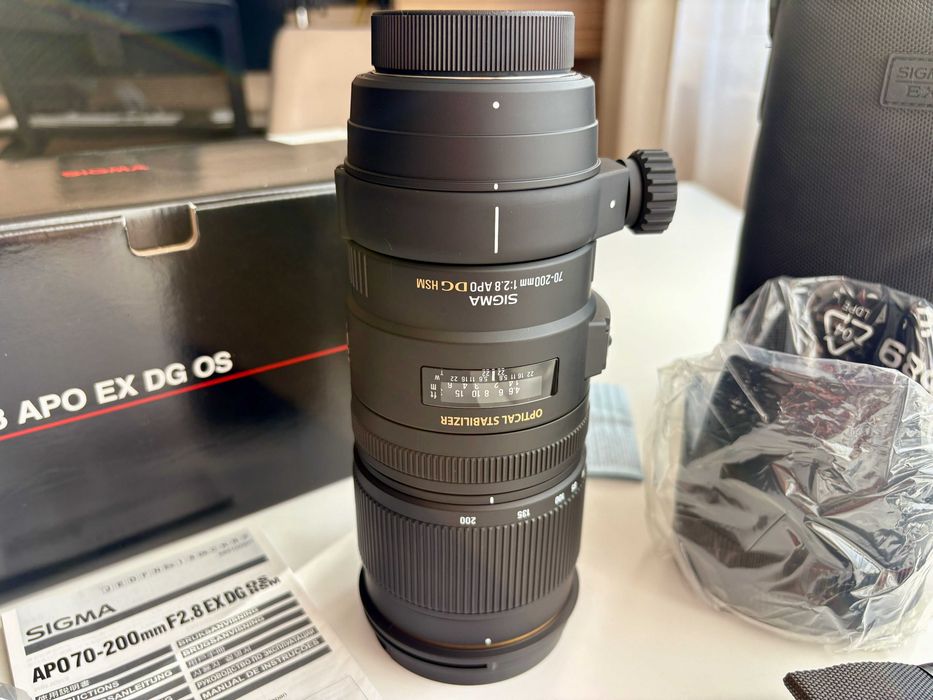 Sigma 70-200mm F2.8 APO EX DG OS HSM Nikon | Пълен комплект | Неразличим от нов