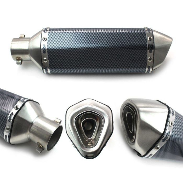 Toba esapament pentru motociclete, Amortizor sunet, Universal, Otel