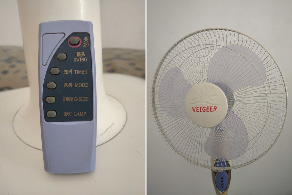 Вентилятор с пультом.