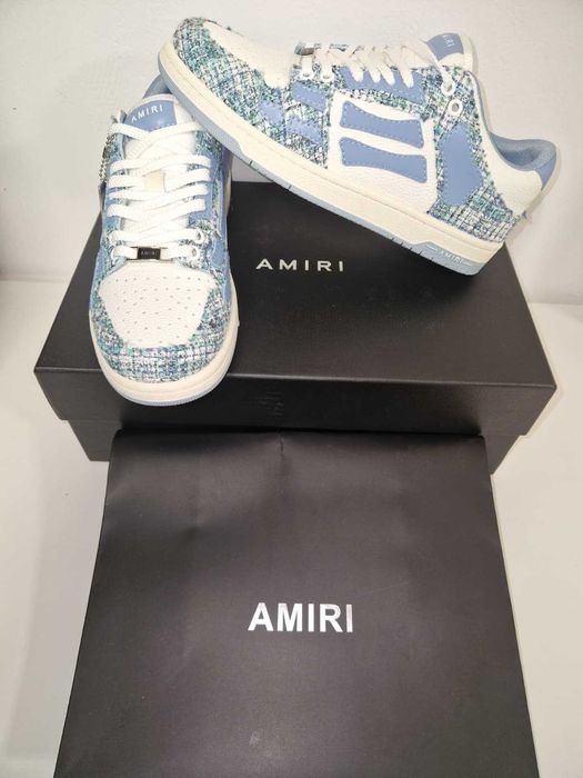 Adidasi Amiri Skeleton Tweed Blue Size 43