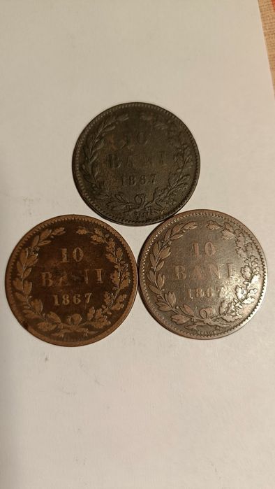 Monede 10 bani 1867 de vanzare