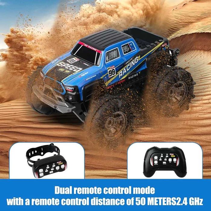 Чисто нова с 2 батерии кола амфибия с дистанционно, каскадьорска 4x4
.