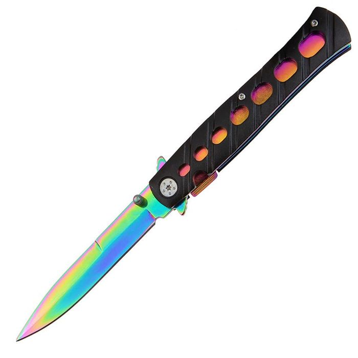 Briceag vanatoare IdeallStore®, Rainbow Destiny, 22.5 cm, multicolor