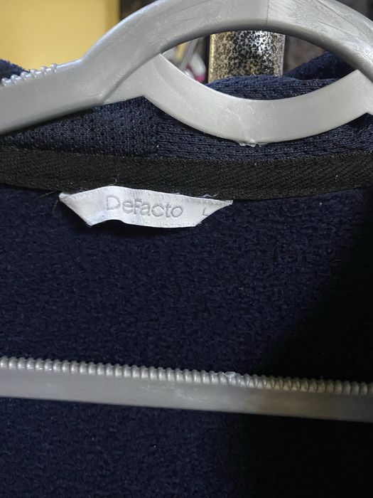 Мужская  флисовая зипка DeFacto (с капюшоном)