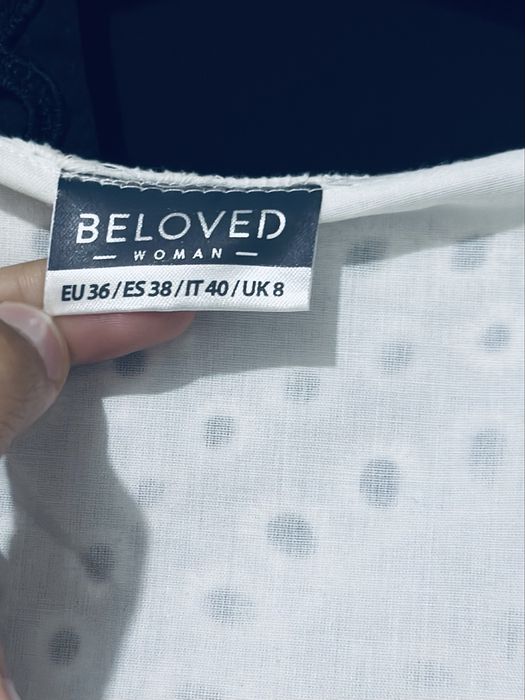 Бяла лятна рокля Beloved, размер S