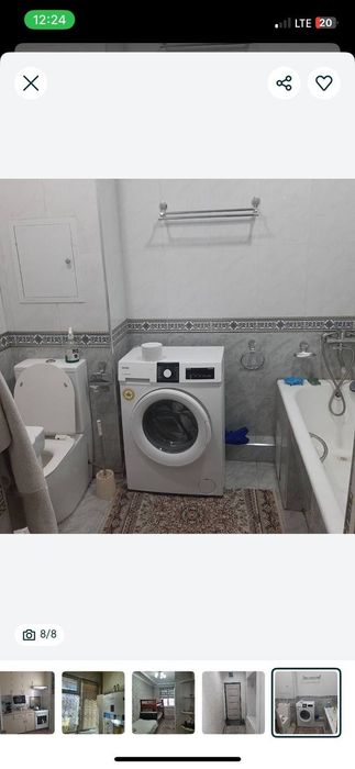 Продаётся 2 ком квартира Ялангач