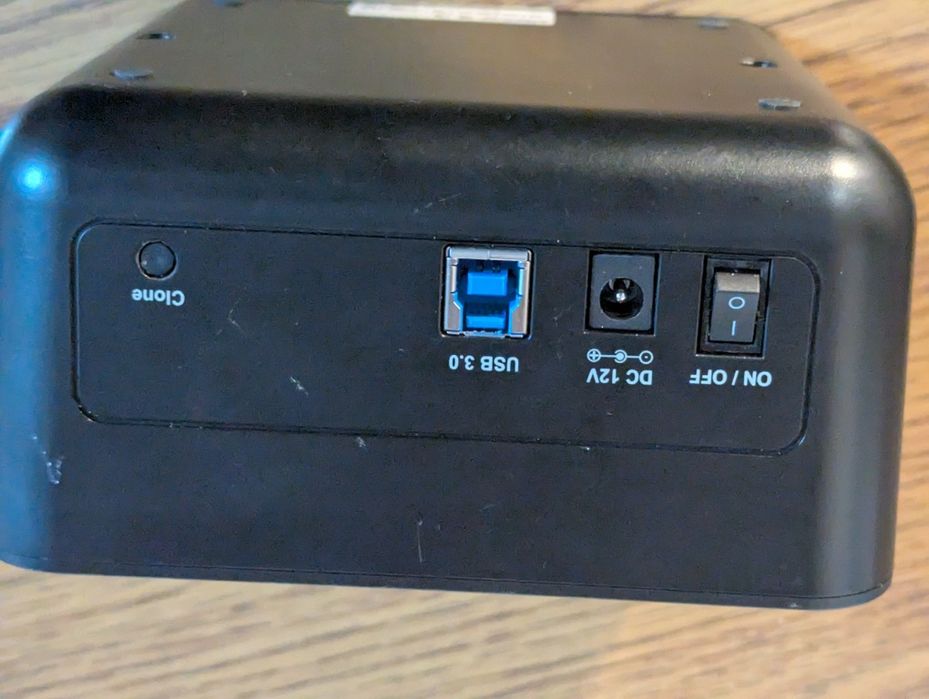 HDD/SSD Dock – Funcție de clonare (USB 3.0) + cablu + alimentator