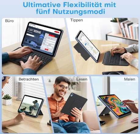 OMOTON калъф с клавиатура за iPad 10-то поколение 10,9 инча