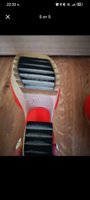 Сандали на платформа 38