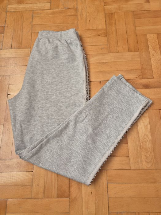 Pantaloni Twinset Milano, Viscoză & Cristale Laterale, Damă - S
