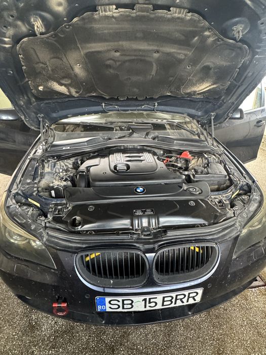 BMW 520d E61 2006 163CP + soft 200CP, Navigație, Piele, Întreținută