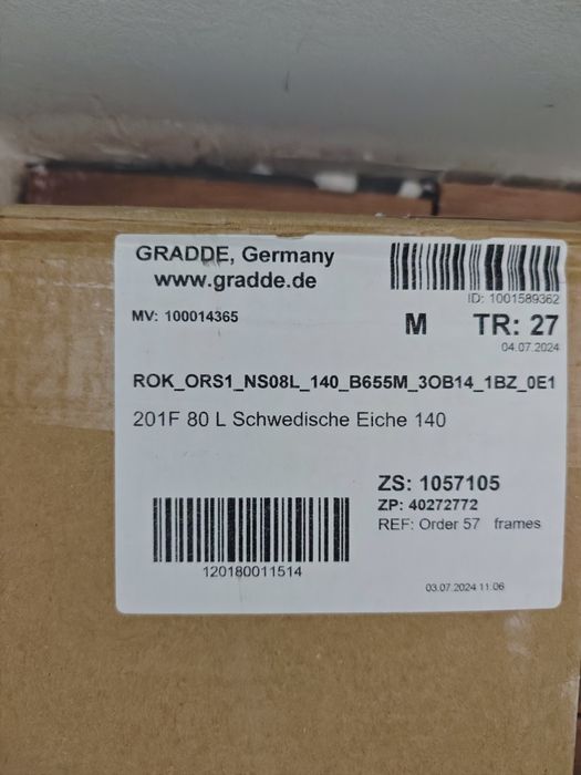 Интериорни врати GRADDE, Simpel, Шведски дъб