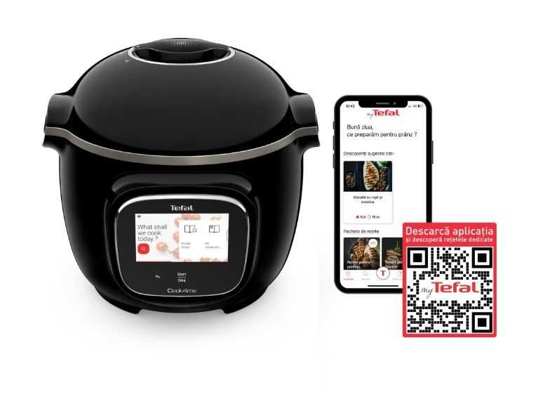 Multicooker inteligent sub presiune Tefal Cook4me Touch CY912831