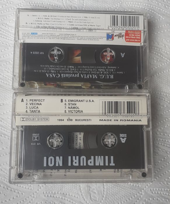 Casete audio originale Timpuri Noi - Bebelus 1994 / BUG  Mafia -  Casa 2002
