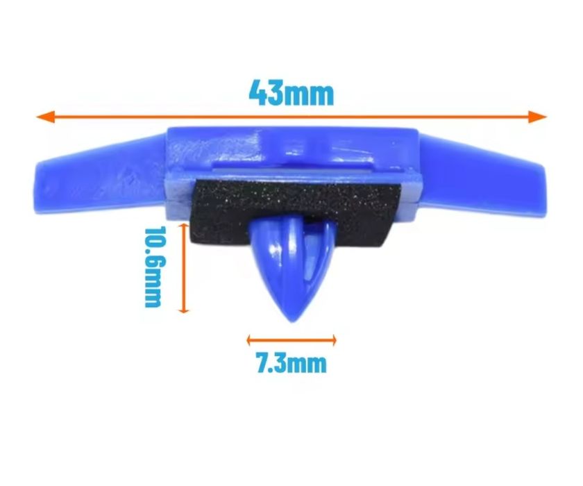 N498/В 6бр Щипки за лайсни на таван 915-S01-A01 Хонда Сивик