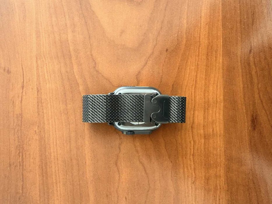Curea Apple Watch Ultra Titanium Milanese Loop Black 49mm L Originala