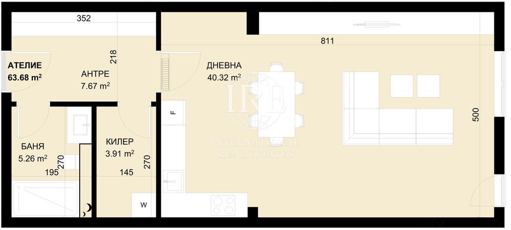 Продава се Едностаен апартамент в Варна, Бриз - 64 кв.м за 765 €/кв.м - Снимка #1