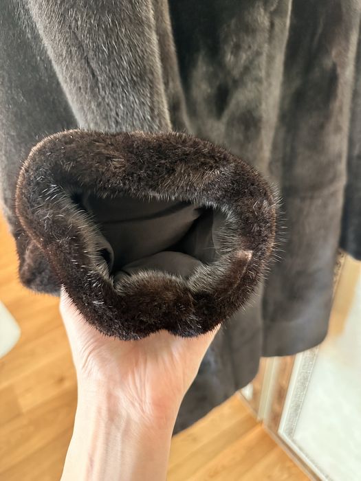 Шуба из норки black nafa