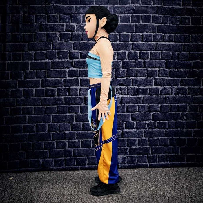 Costum mascotă anime Zoey Kpop Demon Hunters 3D fashion girl premium