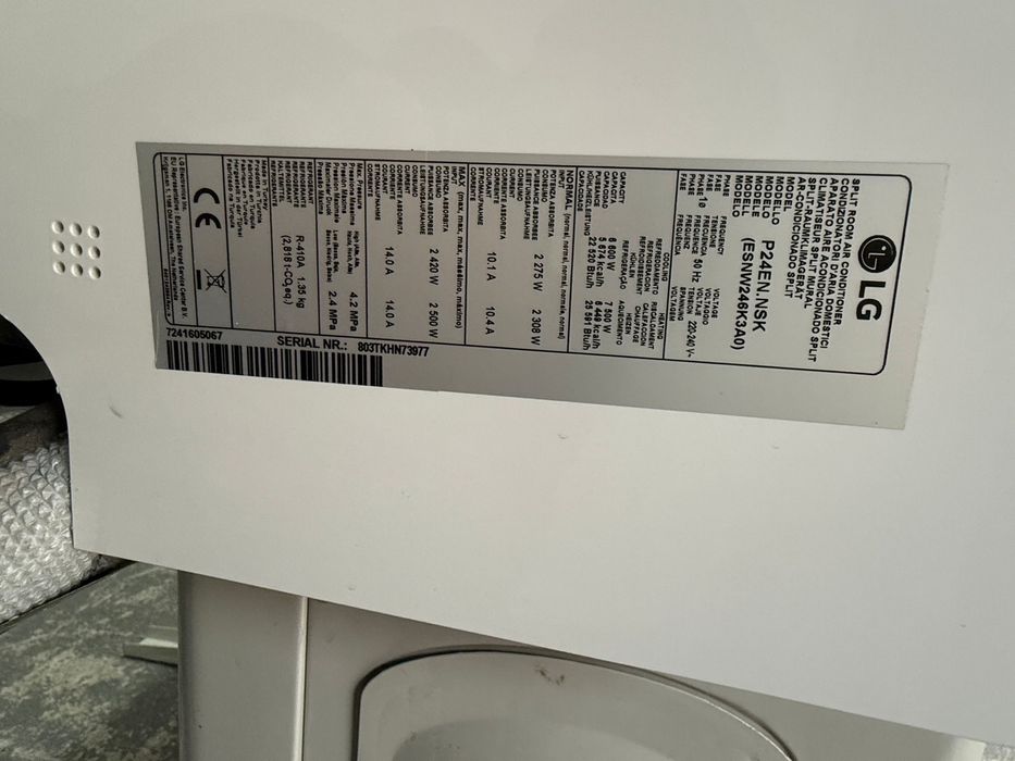 Aer condiționat LG Inverter 24000 BTU răcire/încălzire