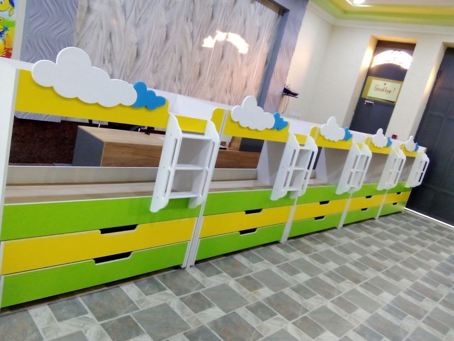4 этажный Кровать для детского сада. 4 этажли роликли Кроват богчага.