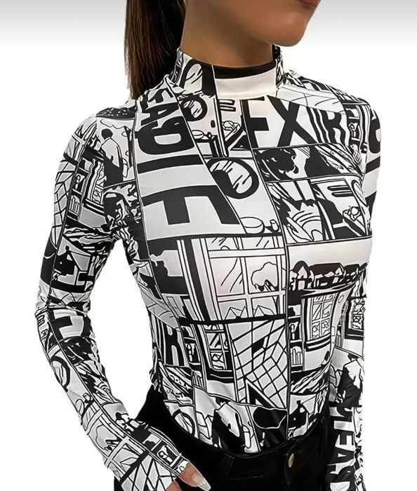 Дамска блузка с  принт