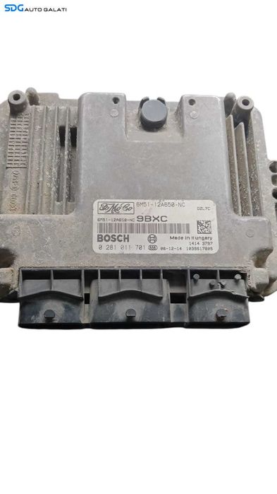 Kit Pornire ECU Calculator Motor Ceas Ceasuri Instrumental Bord si Cheie Ford Focus 2 1.6 TDCI 2004 - 2010 Cod 6M51-12A650-NC 0281011701 3M5F-10A855-A [M8217]