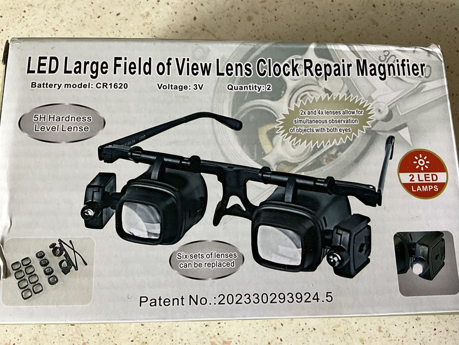 Лупа-очки. Сьемные стекла