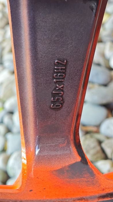 Set Jante 16  + Anvelope Vară  5x112 ,ET40, Volkswagen,Skoda,Audi ,Orange
