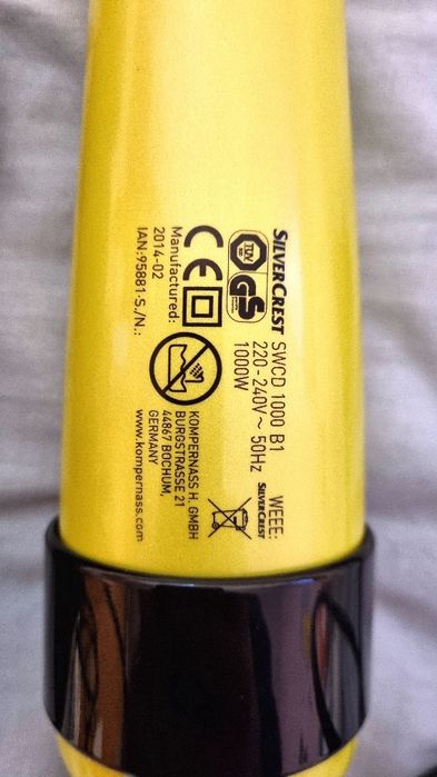 Perie rotativă SILVERCREST 1000W + accesorii – NOUĂ, set complet style