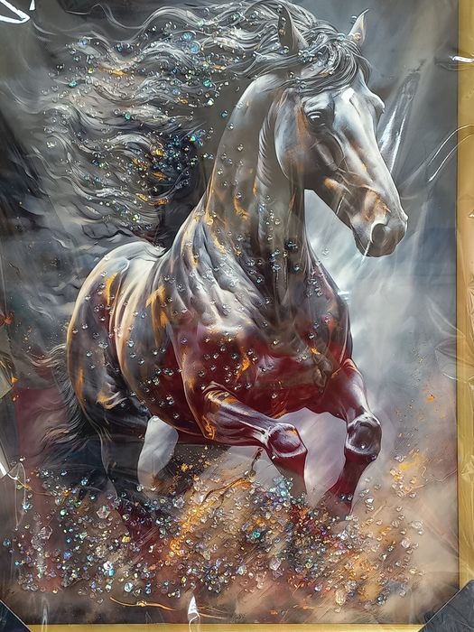 Картина инкрустированая камнями.