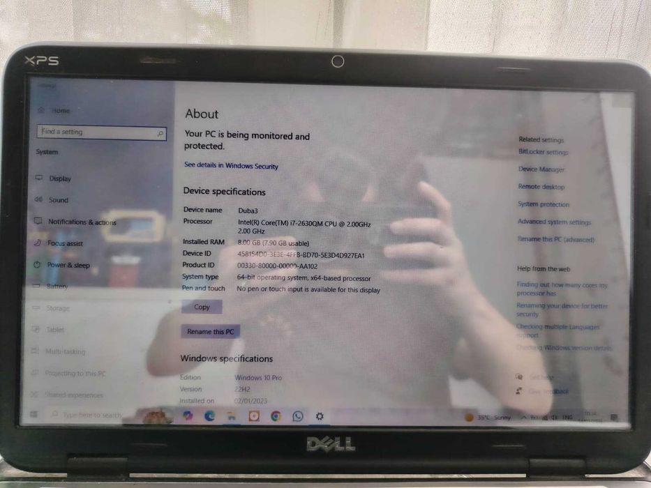 Laptop Multimedia Dell XPS L502X | Intel i7 | 8GB RAM |